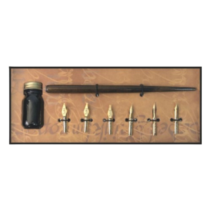 Coffret 6 plumes   métalliques