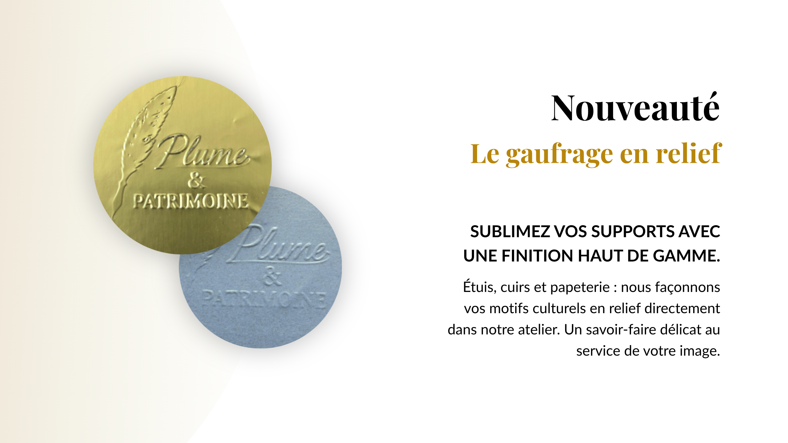 A la une Gaufrage